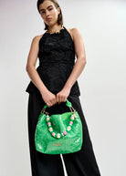 Borsa Jhossi verde effetto stropicciato - YES SHOPBorse a manoESSENTIELJHOSSI-Taglia unica5060148182771