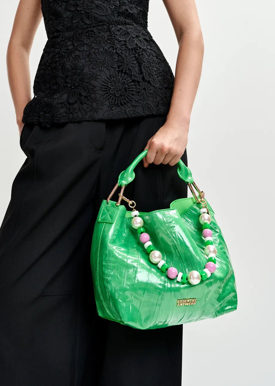Borsa Jhossi verde effetto stropicciato - YES SHOPBorse a manoESSENTIELJHOSSI-Taglia unica5060148182771