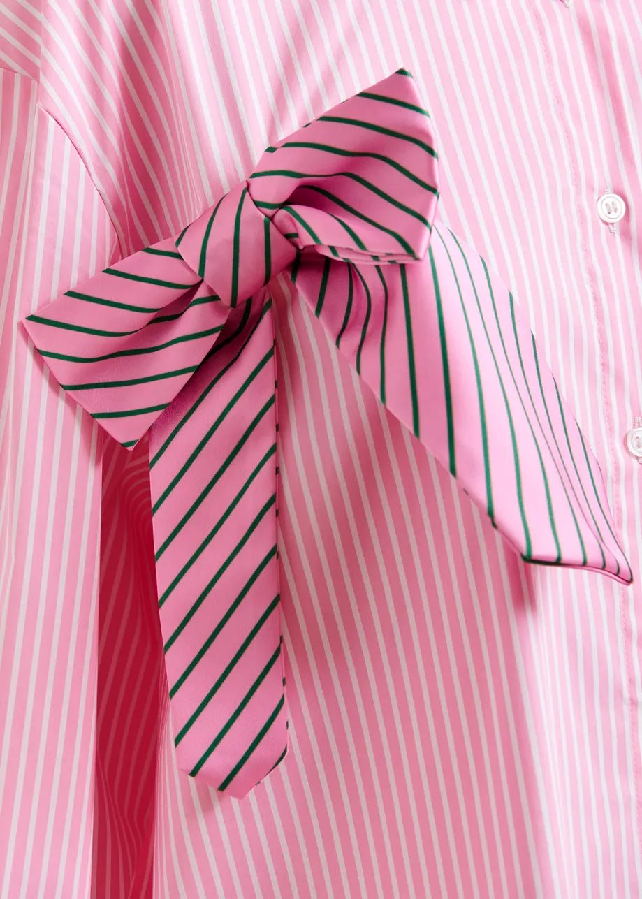 Camicia Jiwi oversize rosa a righe con fiocchi - YES SHOPCamicieESSENTIELJIWI-XXS4950148182771