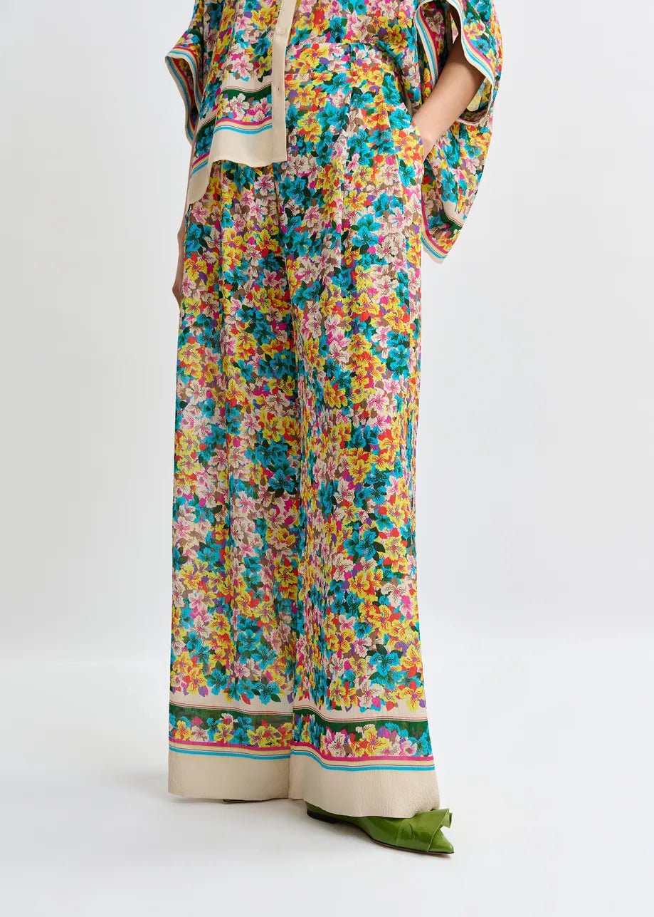 Pantalone Joek stampa floreale wide leg - YES SHOPPantaloniESSENTIELJOEK-IT 347450148182771