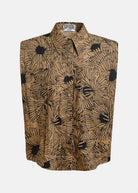 Camicia Jol beige con stampa floreale nera - YES SHOPCamicieESSENTIELJOL-IT 345480148182771