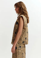 Camicia Jol beige con stampa floreale nera - YES SHOPCamicieESSENTIELJOL-IT 345480148182771