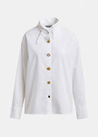 Camicia Jomato bianca con colletto allungato e bottoni oro - YES SHOPCamicieESSENTIELJOMATO-IT 347280148182771