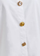 Camicia Jomato bianca con colletto allungato e bottoni oro - YES SHOPCamicieESSENTIELJOMATO-IT 347280148182771