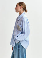 Camicia Jommeke a righe blu con taschino e applicazioni - YES SHOPCamicieESSENTIELJOMMEKE-IT 347993157313771