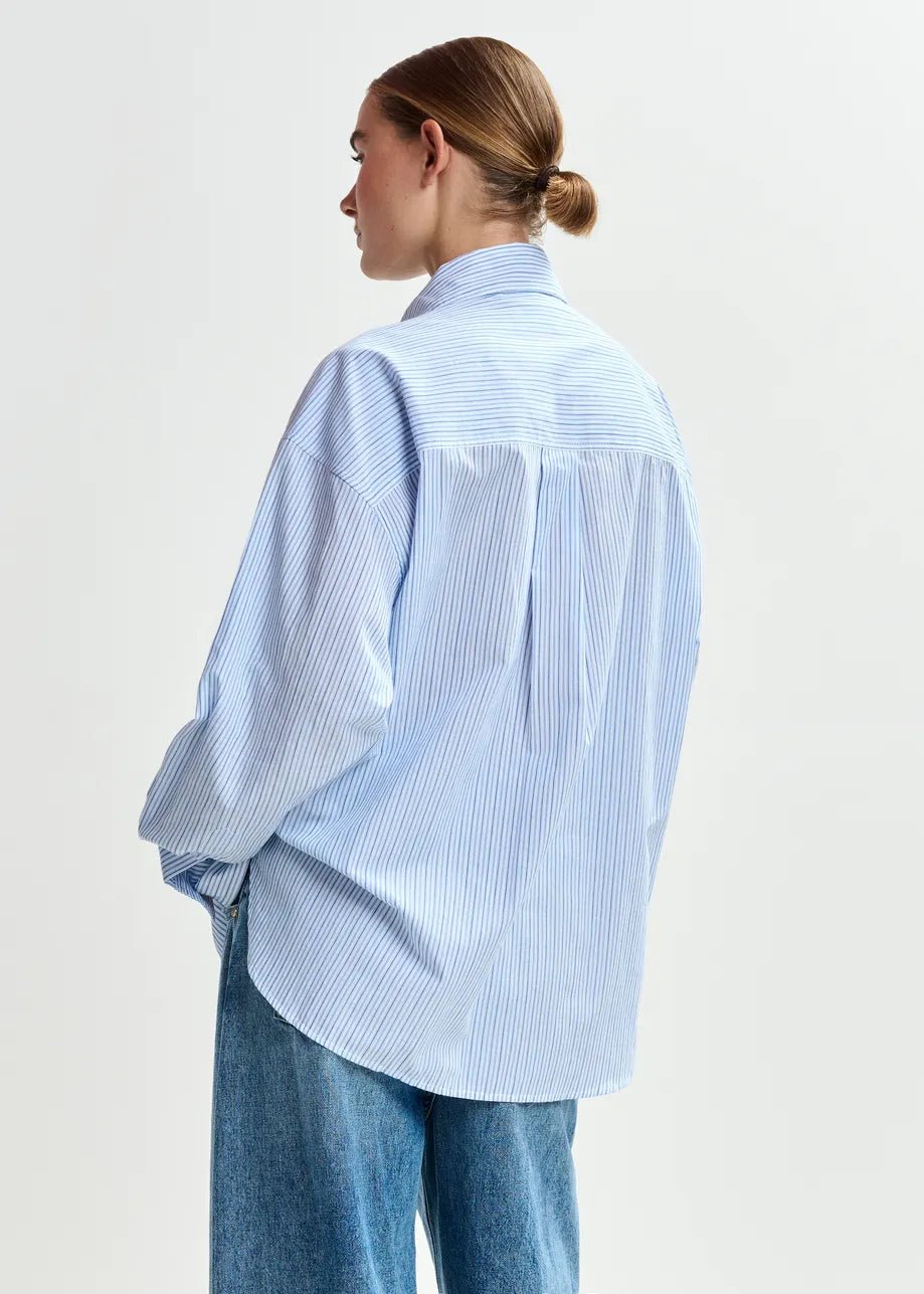 Camicia Jommeke a righe blu con taschino e applicazioni - YES SHOPCamicieESSENTIELJOMMEKE-IT 347993157313771