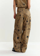 Pantalone Josy cargo beige con stampa floreale nera - YES SHOPPantaloniESSENTIELJOSY-IT 343090148182771