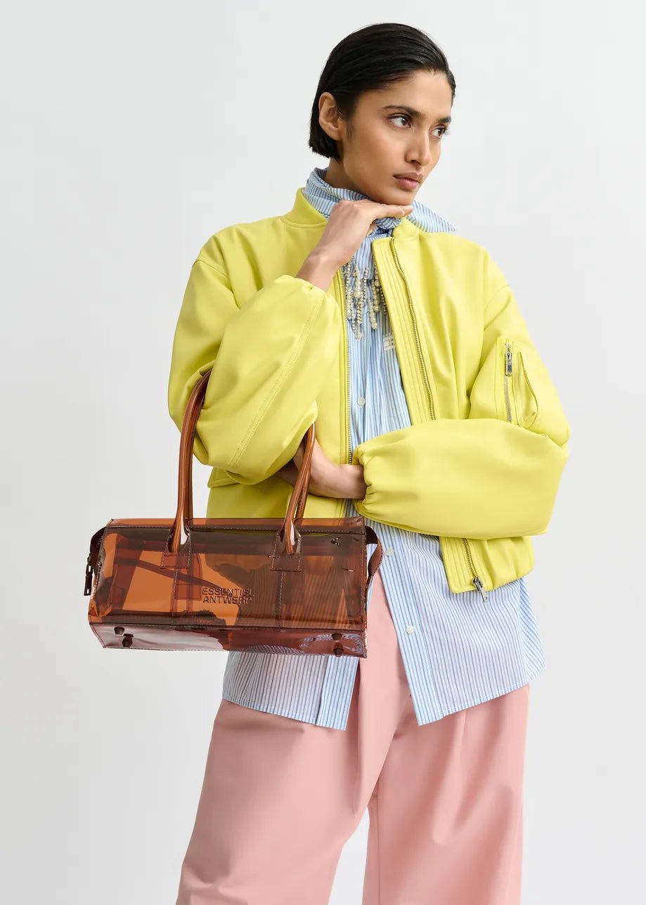 Borsa Joway trasparente marrone con mini pochette - YES SHOPBorse a spallaESSENTIELJOWAY-Taglia unica7416930233771