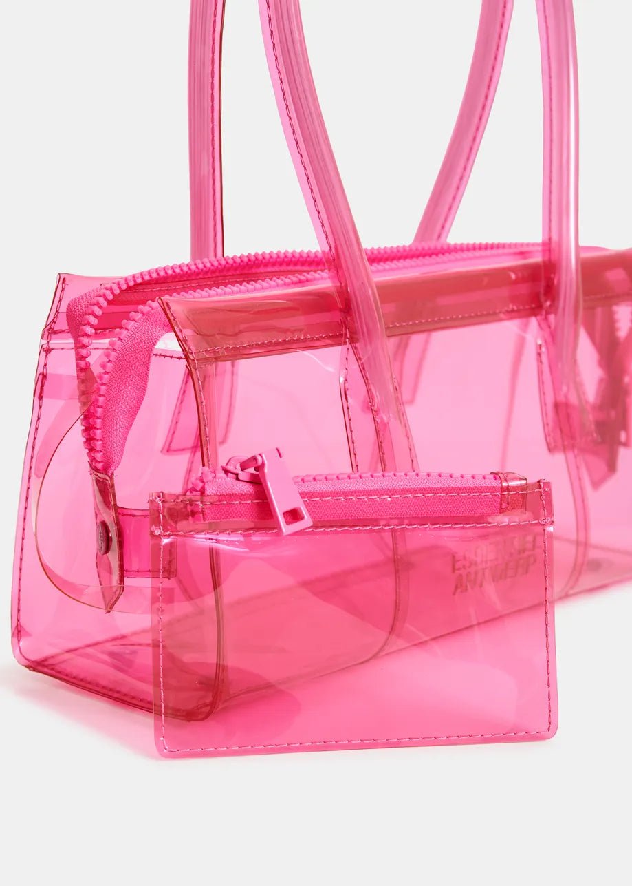 Borsa Joway trasparente fuxia con mini pochette - YES SHOPBorse a spallaESSENTIELJOWAY-Taglia unica7316930233771