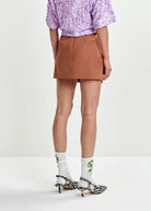 Gonna corta Joyous marrone con maxi fiocco frontale - YES SHOPGonneESSENTIELJOYOUS-IT 347216930233771