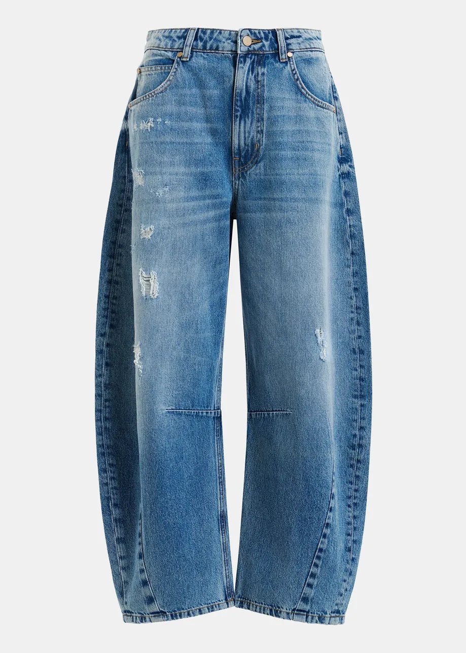 Jeans Jubileum barrel leg con taschino toppa - YES SHOPJeansESSENTIELJUBILEUM-W249250148182771
