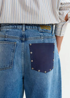 Jeans Jubileum barrel leg con taschino toppa - YES SHOPJeansESSENTIELJUBILEUM-W249250148182771