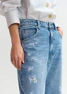 Jeans Jubileum barrel leg con taschino toppa - YES SHOPJeansESSENTIELJUBILEUM-W249250148182771