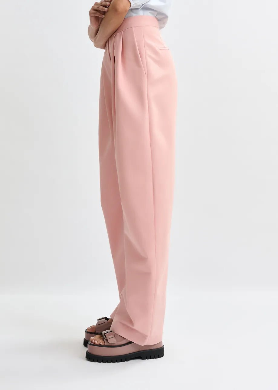 Pantalone Jude barrel leg rosa con pince - YES SHOPPantaloniESSENTIELJUDE-IT 349806930233771