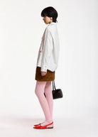 Camicia Kakao panna gessata con collo allungato - YES SHOPCamicieESSENTIELKAKAO-IT 341537892258871