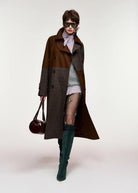 Trench Kagu patchwork marrone e principe di galles - YES SHOPTrenchESSENTIELKAGU-01357892258871