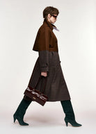 Trench Kagu patchwork marrone e principe di galles - YES SHOPTrenchESSENTIELKAGU-01357892258871