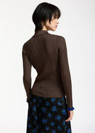 Polo Karan marrone metallizzata a costine - YES SHOPPoloESSENTIELKARAN-07547892258871