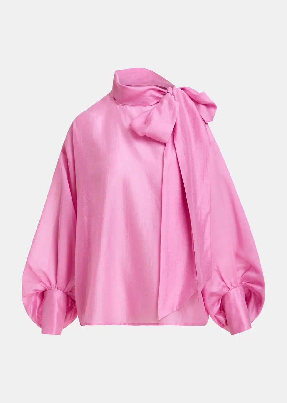 Camicia Karismatic rosa oversize con fiocco - YES SHOPCamicieESSENTIELKARISMATIC-01337892258871