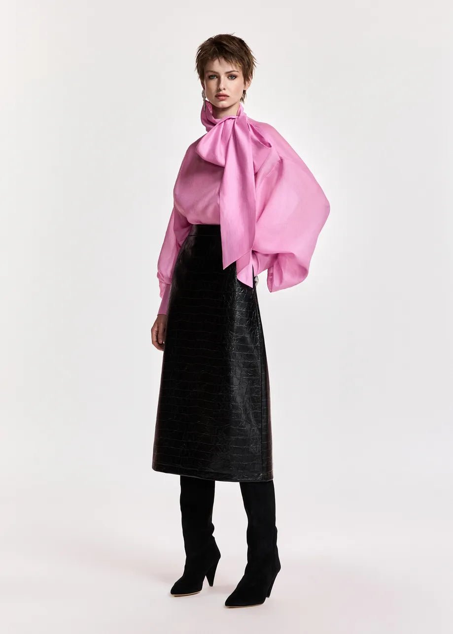 Camicia Karismatic rosa oversize con fiocco - YES SHOPCamicieESSENTIELKARISMATIC-01337892258871