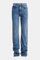 Jeans skinny Karlos con catena gioiello e arriccio al polpaccio - YES SHOPJeansESSENTIELKARLOS-W241791792258871