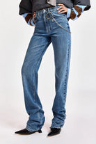 Jeans skinny Karlos con catena gioiello e arriccio al polpaccio - YES SHOPJeansESSENTIELKARLOS-W241791792258871