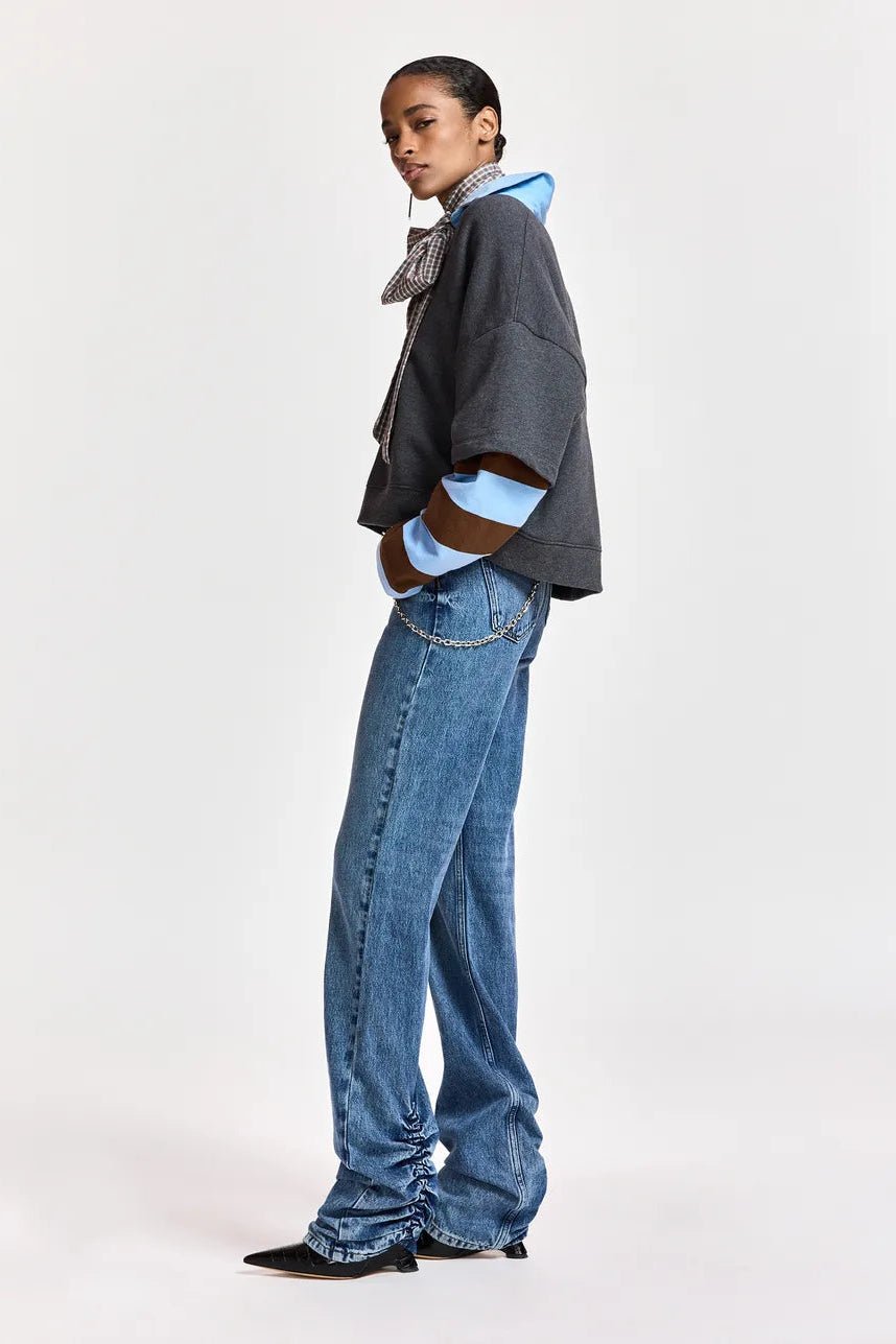 Jeans skinny Karlos con catena gioiello e arriccio al polpaccio - YES SHOPJeansESSENTIELKARLOS-W241791792258871