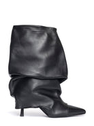 Stivale Karmel nero con drappeggio - YES SHOPStivalettiGISEL MOIRE'KARMEL-IT 367860700160971