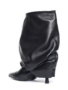 Stivale Karmel nero con drappeggio - YES SHOPStivalettiGISEL MOIRE'KARMEL-IT 367860700160971