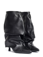 Stivale Karmel nero con drappeggio - YES SHOPStivalettiGISEL MOIRE'KARMEL-IT 367860700160971