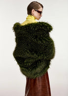 Giacca Kastanje oversize verde in pelliccia sintetica - YES SHOPGiaccheESSENTIELKASTANJE-07457892258871