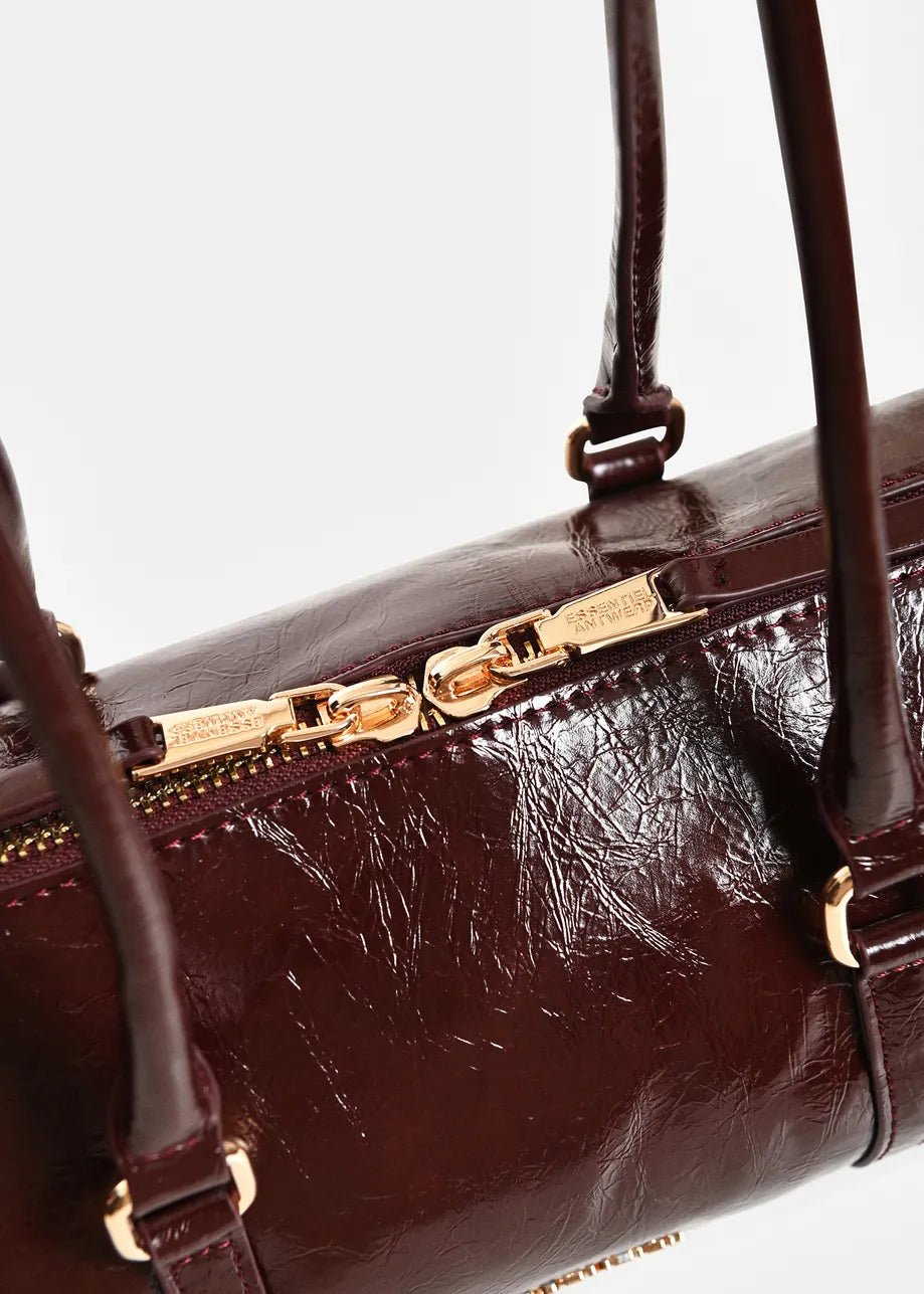 Borsa Kenneth a cilindro bordeaux lucida - YES SHOPBorse a spallaESSENTIELKENNETH-Taglia unica8647892258871