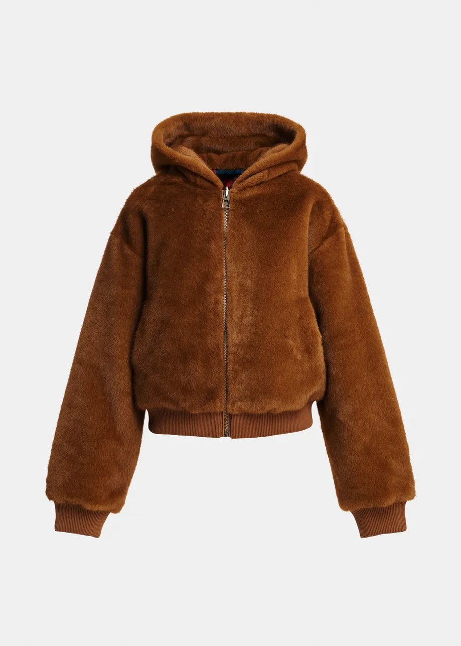 Giacca Kico in pelliccia sintetica miele reversibile - YES SHOPGiaccheESSENTIELKIKO-IT 343312792258871