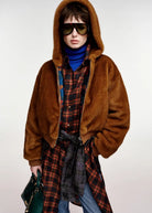 Giacca Kico in pelliccia sintetica miele reversibile - YES SHOPGiaccheESSENTIELKIKO-IT 343312792258871