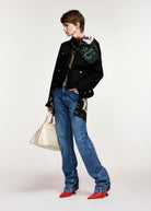 Giacca Kinetic nera con frange e taschini - YES SHOPGiaccheESSENTIELKINETIC-IT 341827892258871