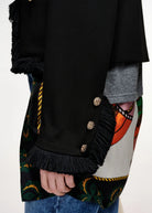 Giacca Kinetic nera con frange e taschini - YES SHOPGiaccheESSENTIELKINETIC-IT 341827892258871