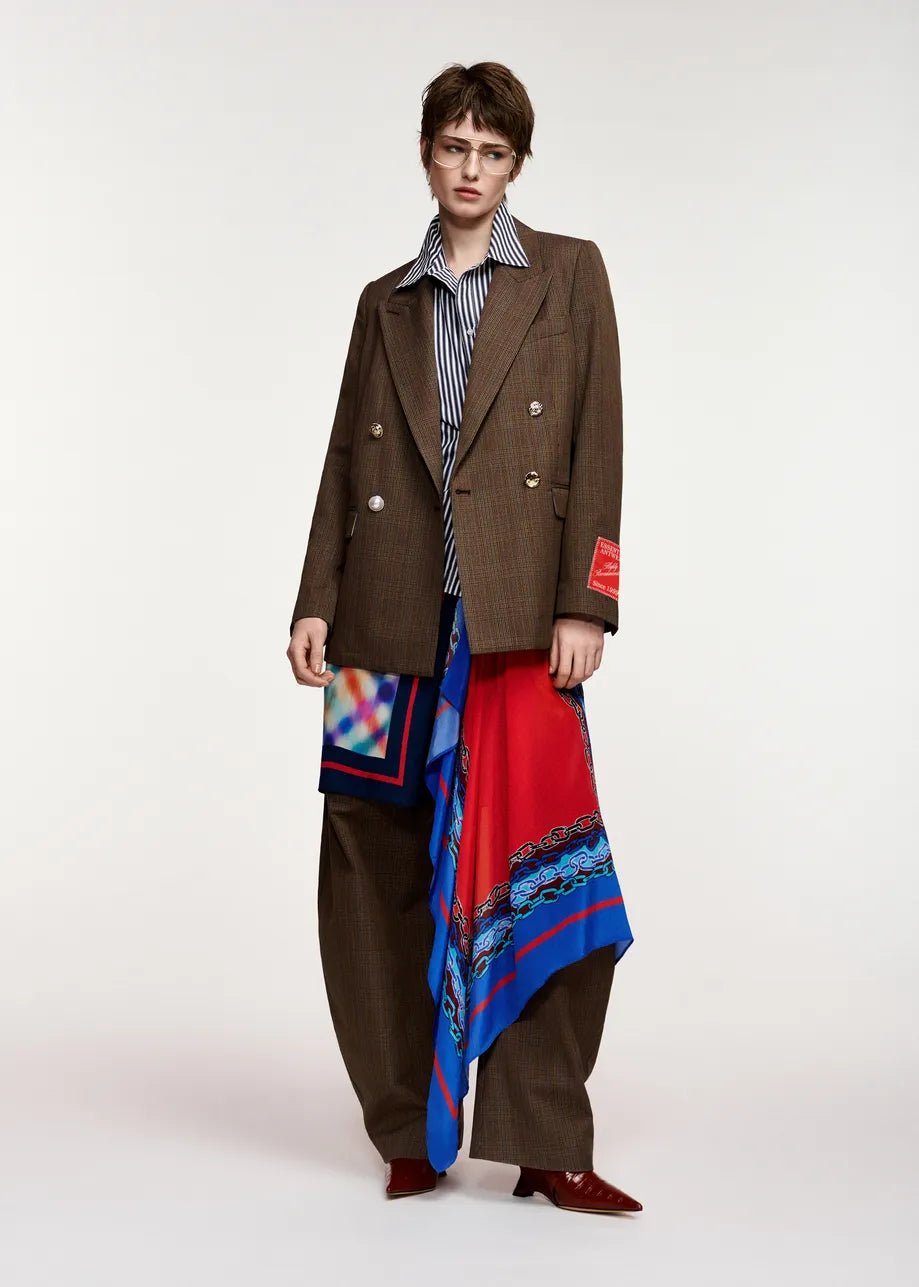 Blazer Kit marrone in fantasia principe di galles - YES SHOPBlazerESSENTIELKIT2-03157892258871