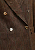 Blazer Kit marrone in fantasia principe di galles - YES SHOPBlazerESSENTIELKIT2-03157892258871