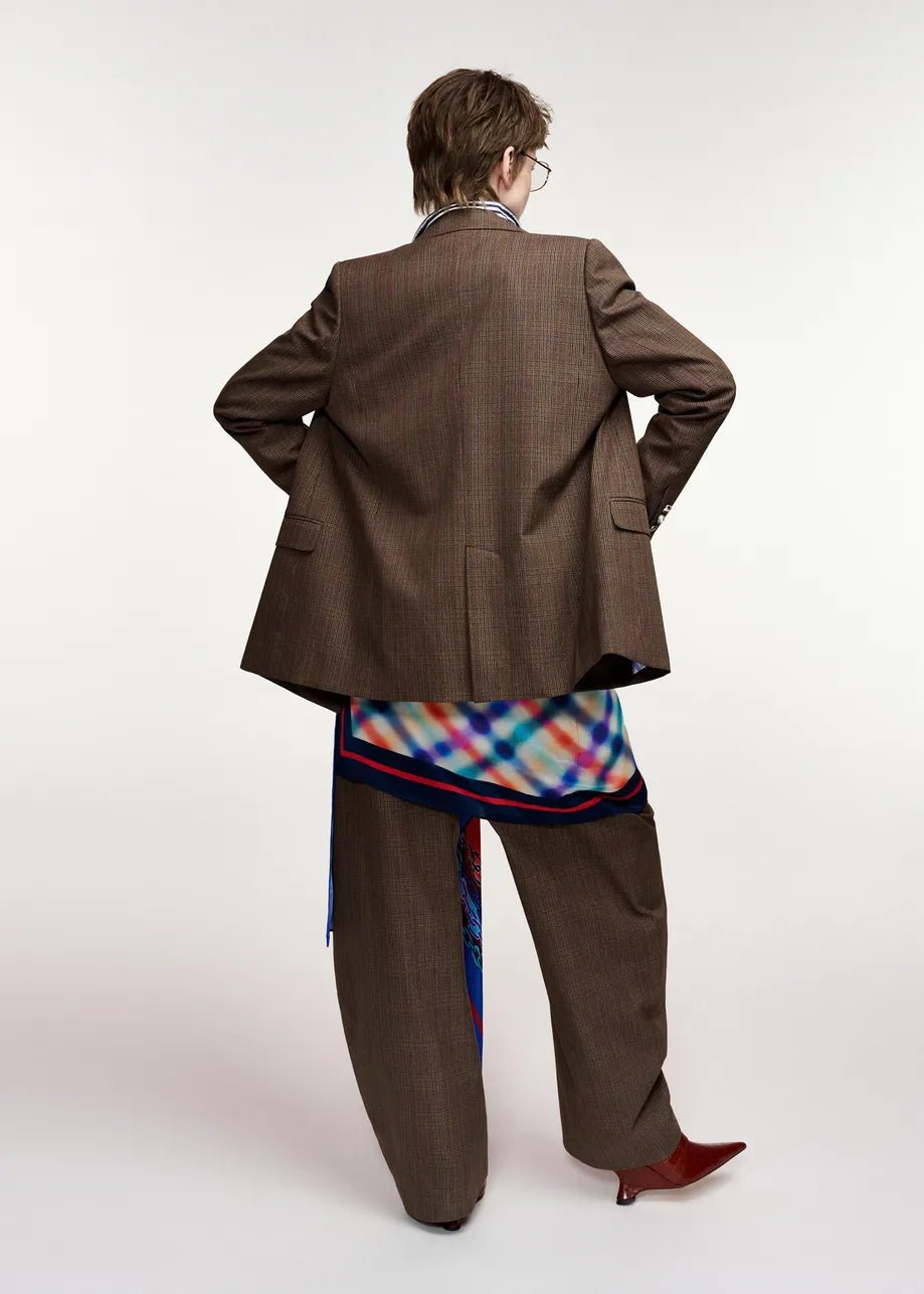 Blazer Kit marrone in fantasia principe di galles - YES SHOPBlazerESSENTIELKIT2-03157892258871