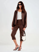 Pantalone alla caviglia testa di moro - YES SHOPPantaloniVICOLOTAB1595-03873422579871