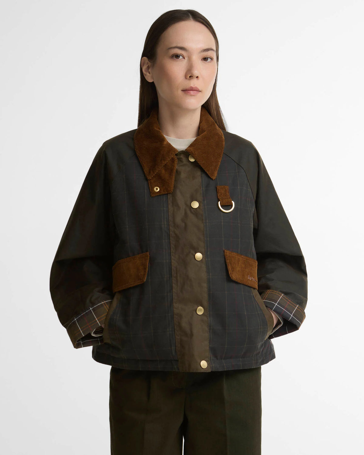 Giacca Irene wax in tartan verde - YES SHOPGiaccheBARBOURLWX1557/OL71/IRENE-08003596669871