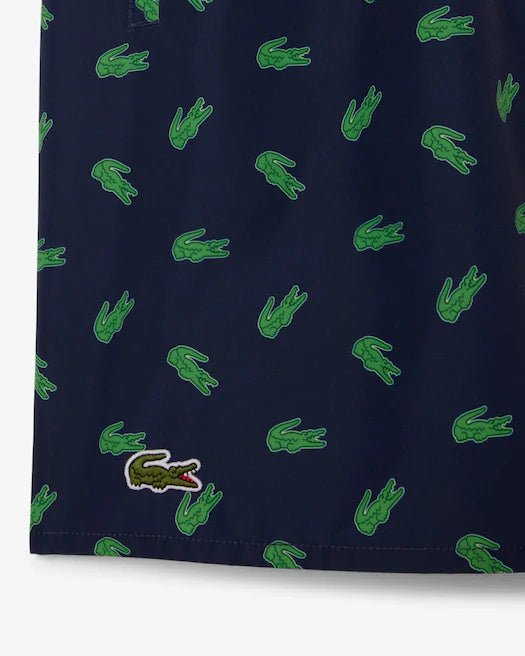 Boxer da mare blu con stampa coccodrilli - YES SHOPCostumi da bagnoLACOSTEMH1851-00-XXS5181331776771