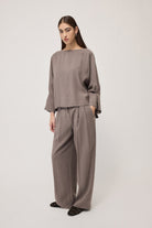 Blusa moka in modal con scollo sul retro e maniche a sbuffo - YES SHOPBluseOTTOD'AMEDC5274-IT 345510711323771