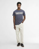 T-shirt Thurford blu con logo check - YES SHOPT-shirtBARBOURMTS1275NY51-XXS1261331776771