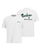 T-shirt bianca oversize con logo vintage Crossby - YES SHOPT-shirtBARBOURMTS1569WH11-IT399230879804771