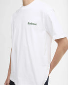 T-shirt bianca oversize con logo vintage Crossby - YES SHOPT-shirtBARBOURMTS1569WH11-IT399230879804771