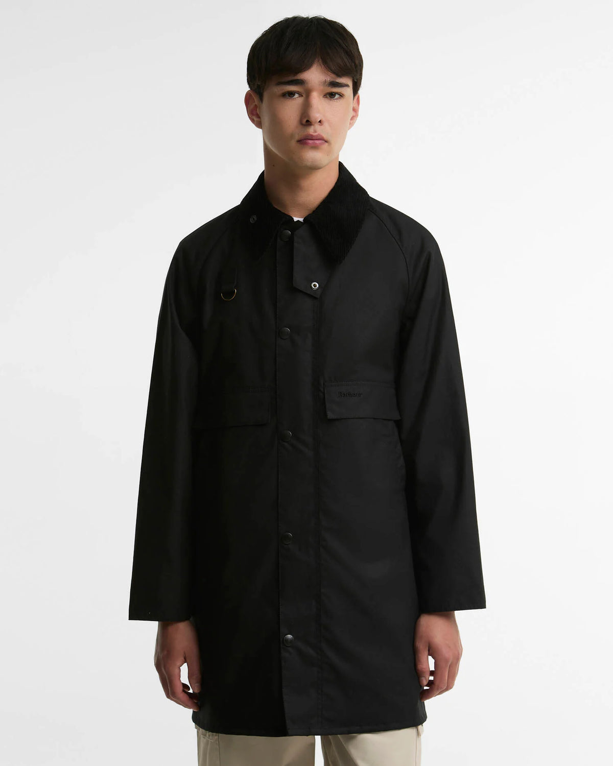 Giacca Spey Wax nera lunga - YES SHOPGiaccheBARBOURMWX2594 BK71-IT 343279865569871