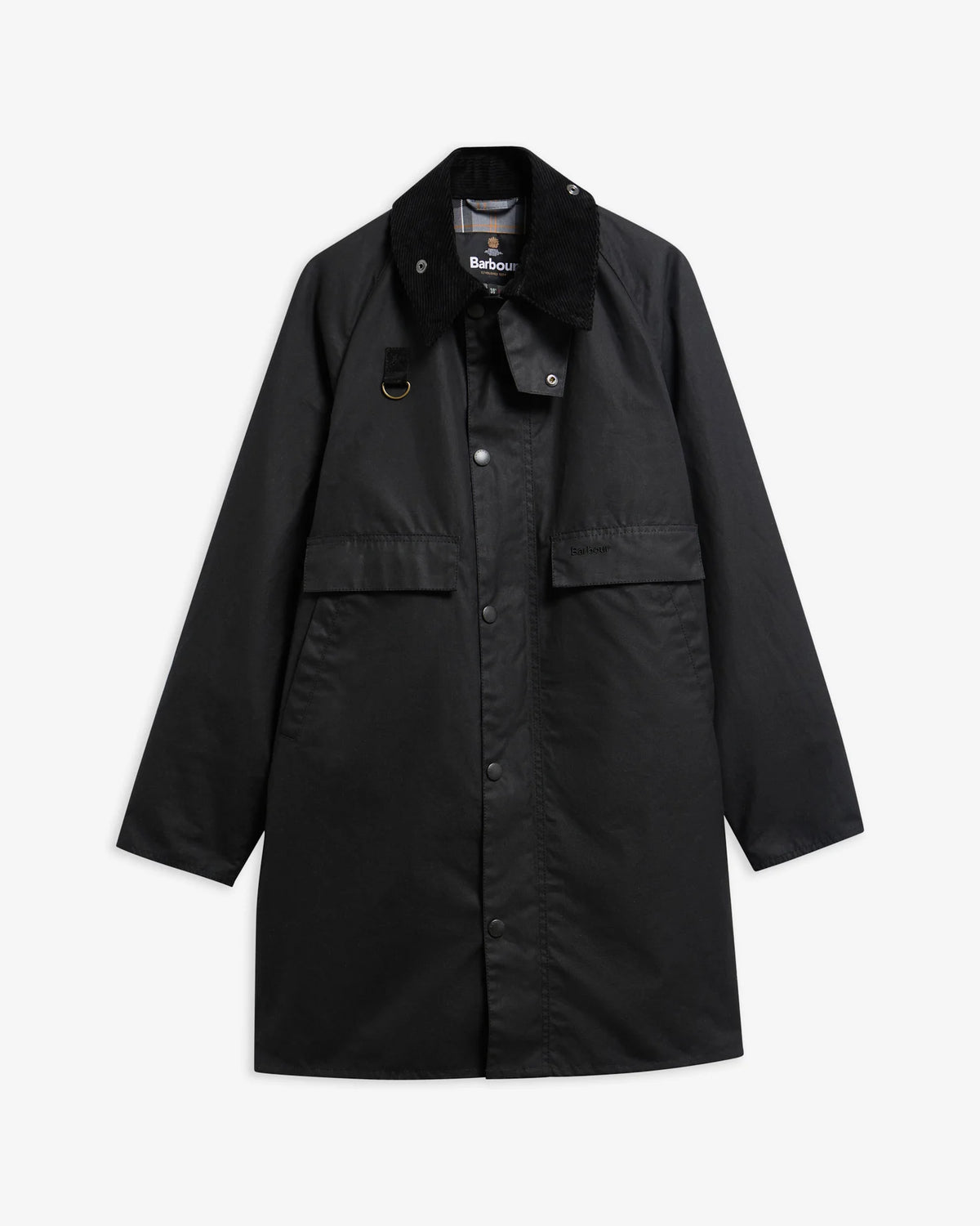 Giacca Spey Wax nera lunga - YES SHOPGiaccheBARBOURMWX2594 BK71-IT 343279865569871