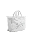 Borsa Colette in canvas di cotone bianca con logo strass - YES SHOPBorse crossbodyMC2 SAINT BARTHCOL0001/02571L-Taglia unica5035104964771