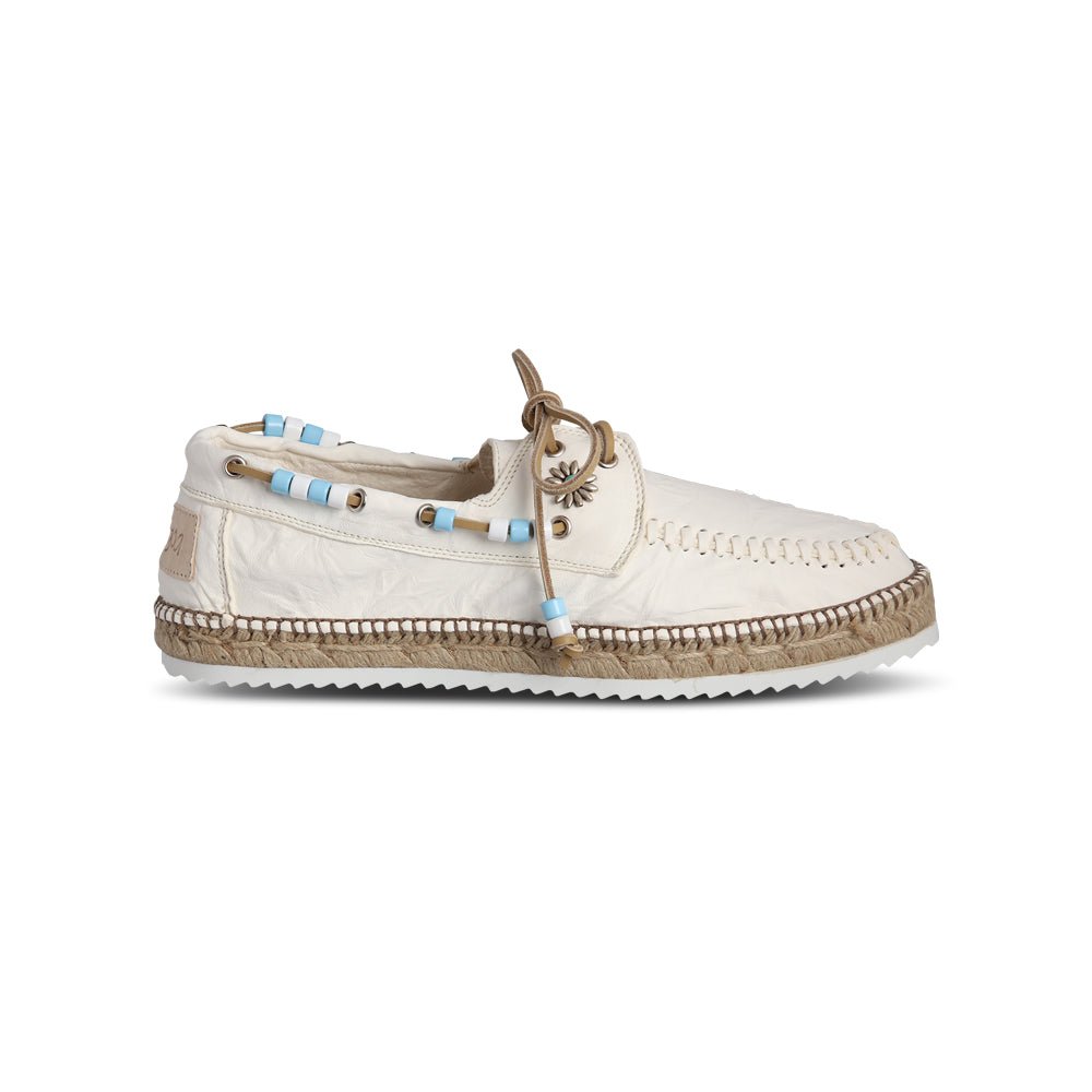 Scarpa topsider in pelle bianco - YES SHOPEspadrillasLAGOANAUTICO PARKER -IT 387587214652771